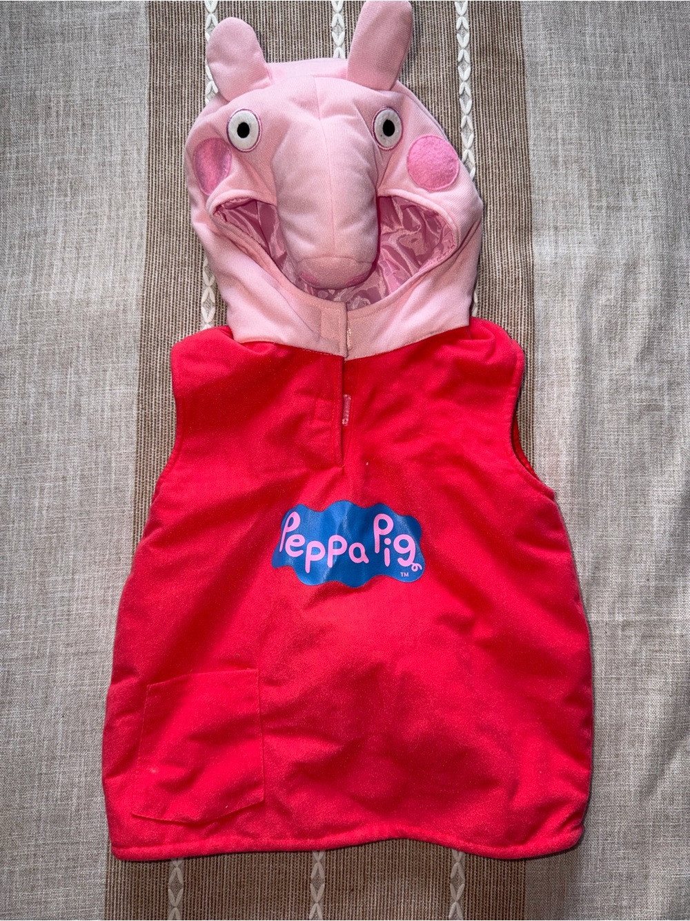 Peppa Pig Red Body Pink Character Hood Kids Vest